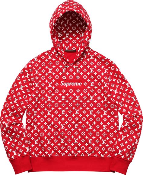 supreme x louis vuitton box logo hoodie retail|Supreme x Louis Vuitton Red Monogram Hoodie .